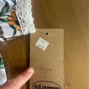 Flower print short sleeve button down girls shirt